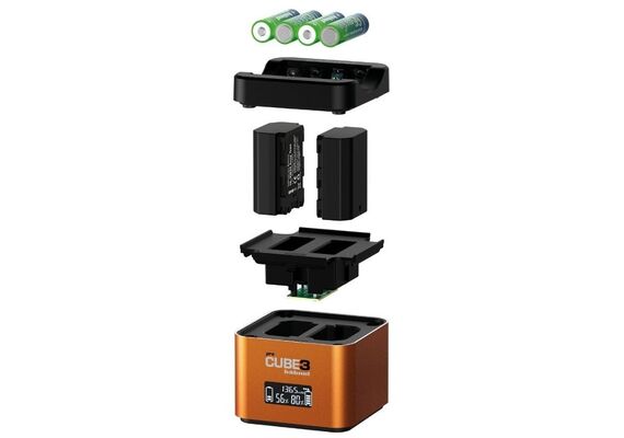 HAHNEL ProCube 3 Carregador Duplo para Baterias Sony e Pilhas AA