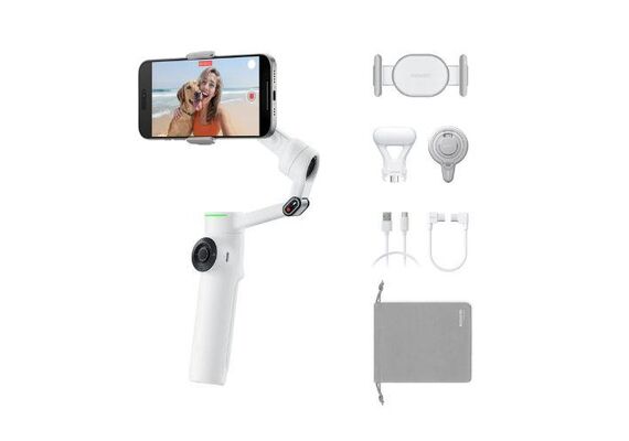 INSTA360 Flow 2 Pro AI Estabilizador para Smartphone Creator Bundle - Branco