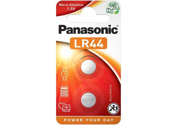 PANASONIC Pilha LR44 1.5V - Pack 2 Unidades