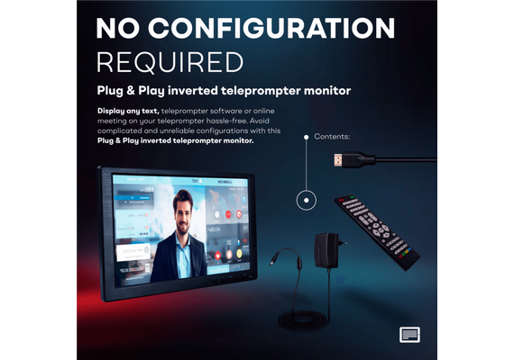 TELEPROMPTER PAD Monitor Invertido para iLight Pro 12"