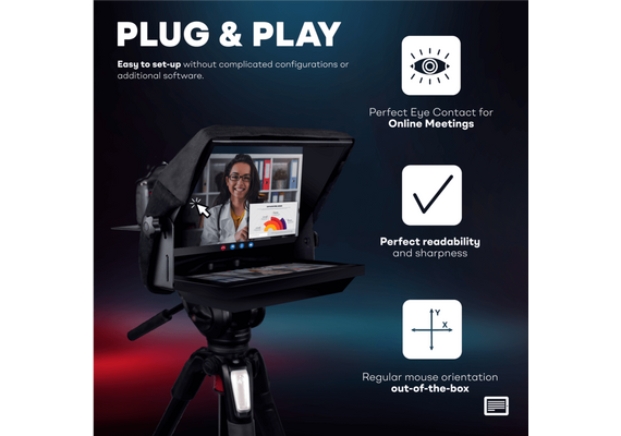TELEPROMPTER PAD Monitor Invertido para iLight Pro 12"