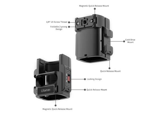 ULANZI C014 Adaptador de Expansão DJI Osmo Pocket 3