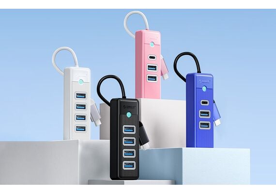 ORICO Hub USB para 4xUSB 3.0 5Gbp Preto - 0.15m