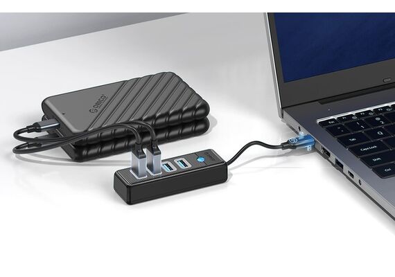 ORICO Hub USB para 4xUSB 3.0 5Gbp Preto - 0.15m