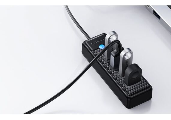 ORICO Hub USB para 4xUSB 3.0 5Gbp Preto - 0.15m