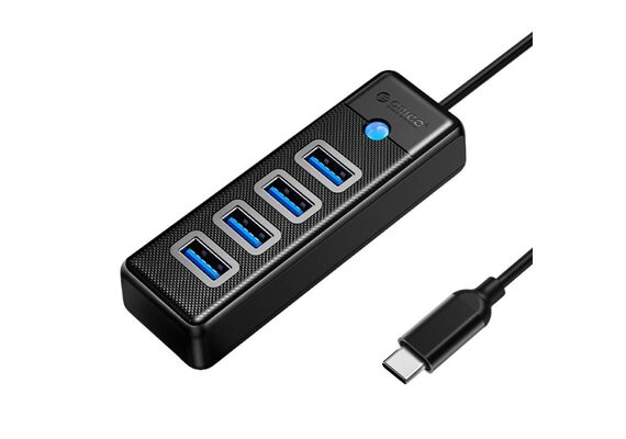 ORICO Hub USB para 4xUSB 3.0 5Gbp Preto - 0.15m