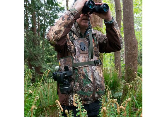 COTTON CARRIER Arnês de Torso com Suporte para 1 Cameras e 1 Binóculos CCS G3 - Camuflado