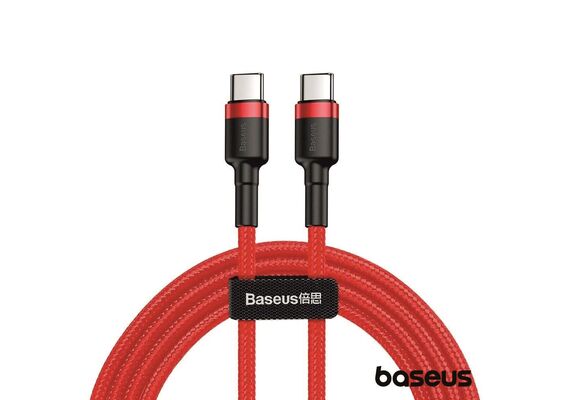 BASEUS Cabo USB-C/USB-C 3.0 1m - Vermelho