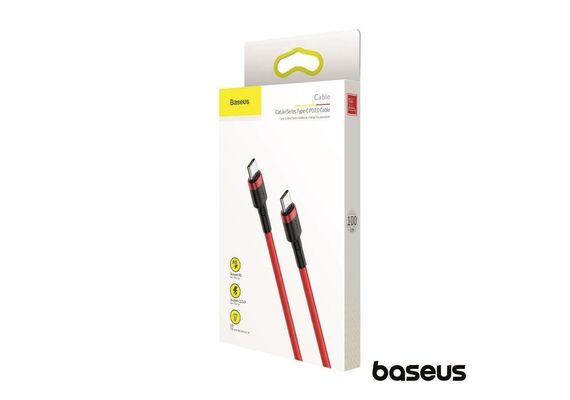 BASEUS Cabo USB-C/USB-C 3.0 1m - Vermelho