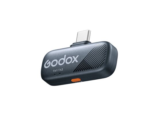 GODOX Microfone de Lapela Wireless Cube-C - Kit USB-C + Lightning + TRS