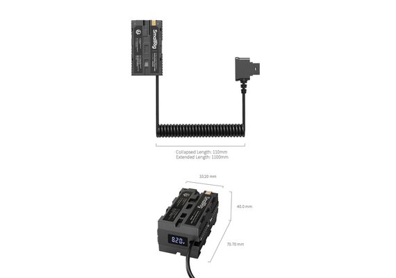 SMALLRIG 4884 Cabo D-Tap para Dual NP-F