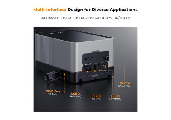 K&F CONCEPT Bateria V-Mount USB-C Fast Charging PD100W 99Wh