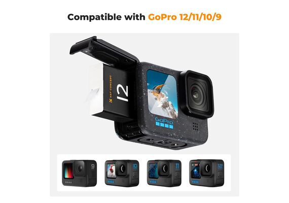 K&F CONCEPT Kit 3 Baterias Gopro Hero + Carregador Triplo