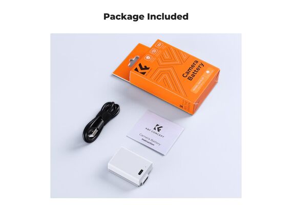 K&F CONCEPT Bateria com Carregamento USB-C EN-EL25 1250mAh