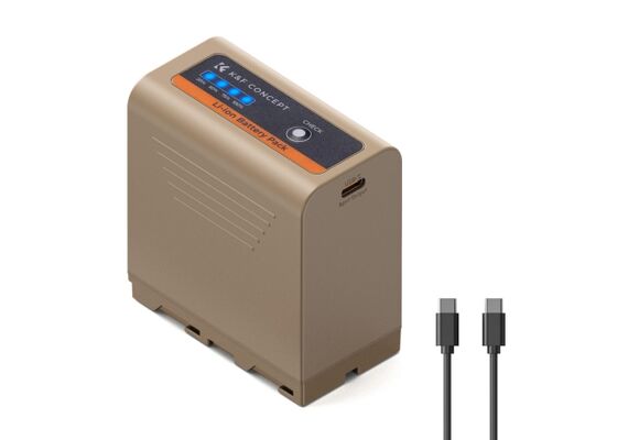 K&F CONCEPT Bateria  NP-F970 com USB-C PD 20W 10500mAh