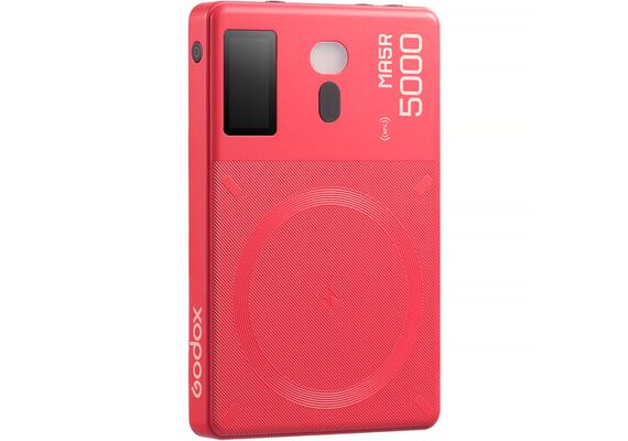GODOX Iluminador LED RGB com Powerbank de Carregamento Magnético MA5R - Vermelho