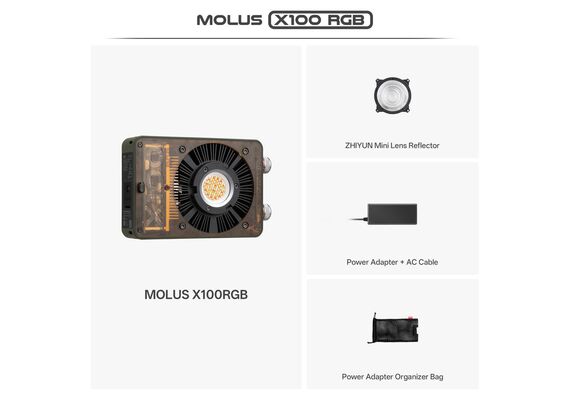 ZHIYUN Iluminador LED RGB MOLUS X100 - Standard