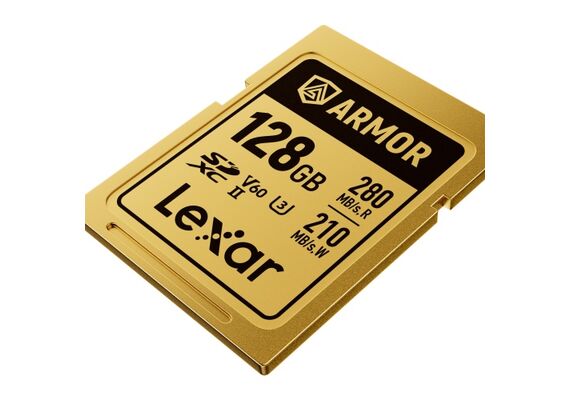 LEXAR SDXC ARMOR GOLD 280Mb/s Classe 10 V60 U3 UHS-II - 128GB