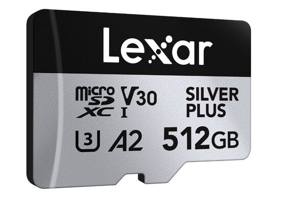 LEXAR Micro SDXC Silver Plus 205Mb/s Classe 10 V30 U3 UHS-I - 512GB