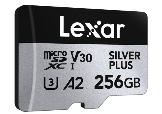 LEXAR Micro SDXC Silver Plus 205Mb/s Classe 10 V30 U3 UHS-I - 256GB