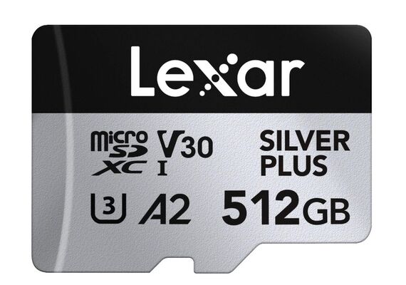 LEXAR Micro SDXC Silver Plus 205Mb/s Classe 10 V30 U3 UHS-I - 512GB