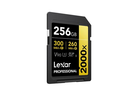 LEXAR Professional SDXC/SDHC 2000x 300MB/s Classe 10 V90 U3 UHS-II 256GB