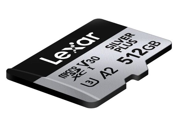 LEXAR Micro SDXC Silver Plus 205Mb/s Classe 10 V30 U3 UHS-I - 512GB