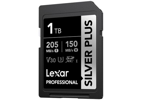 LEXAR Professional SDXC Silver Plus 205MB/s U3 UHS-I 4K - 1TB