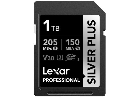 LEXAR Professional SDXC Silver Plus 205MB/s U3 UHS-I 4K - 1TB