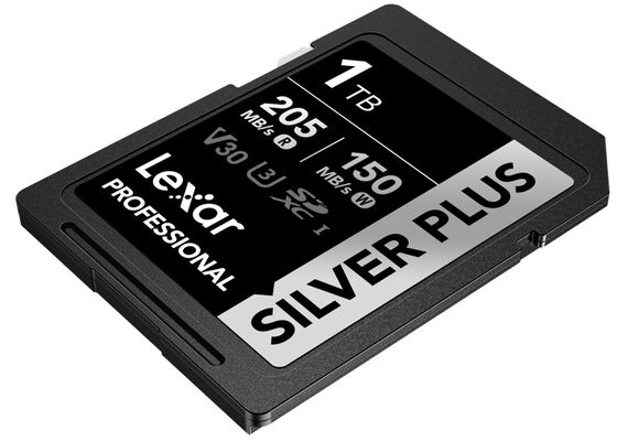 LEXAR Professional SDXC Silver Plus 205MB/s U3 UHS-I 4K - 1TB