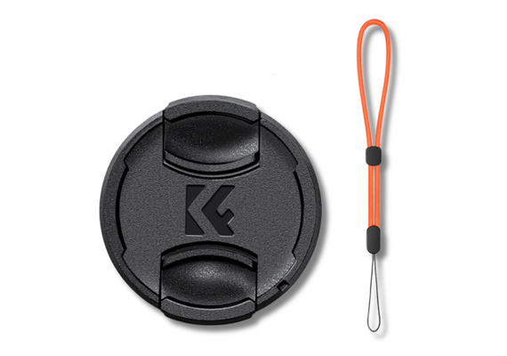K&F CONCEPT Tampa de Lente Com Cordão Anti-Perda - 62mm