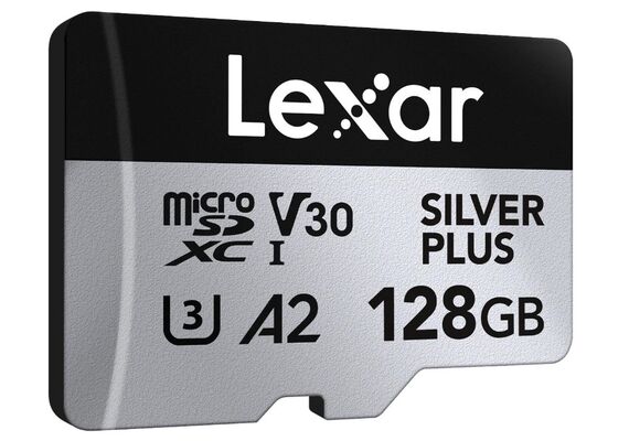 LEXAR Micro SDXC Silver Plus 205Mb/s Classe 10 V30 U3 UHS-I - 128GB (PACK 2 Unidades)