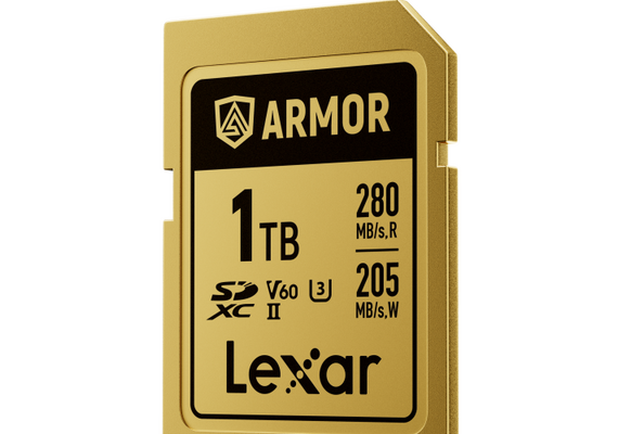 LEXAR SDXC ARMOR GOLD 280Mb/s Classe 10 V60 U3 UHS-II - 1TB