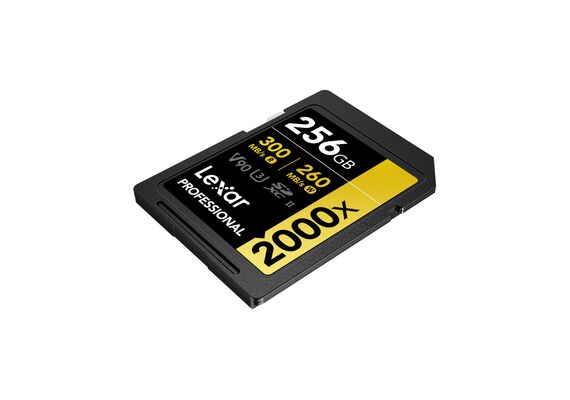 LEXAR Professional SDXC/SDHC 2000x 300MB/s Classe 10 V90 U3 UHS-II 256GB