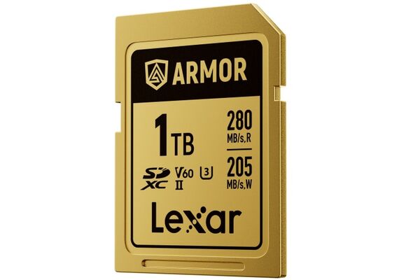 LEXAR SDXC ARMOR GOLD 280Mb/s Classe 10 V60 U3 UHS-II - 1TB