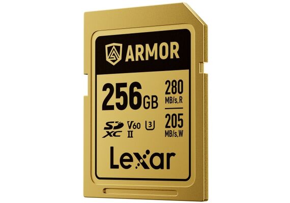 LEXAR SDXC ARMOR GOLD 280Mb/s Classe 10 V60 U3 UHS-II - 256GB
