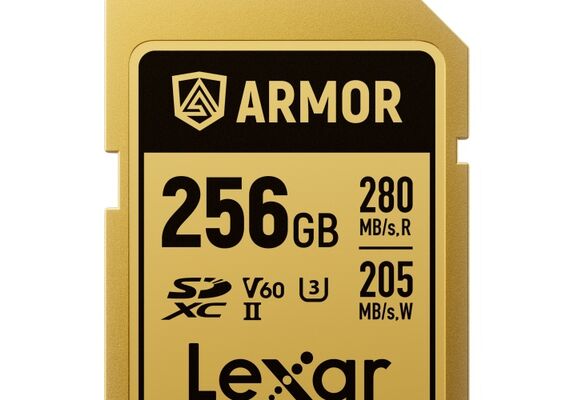 LEXAR SDXC ARMOR GOLD 280Mb/s Classe 10 V60 U3 UHS-II - 256GB