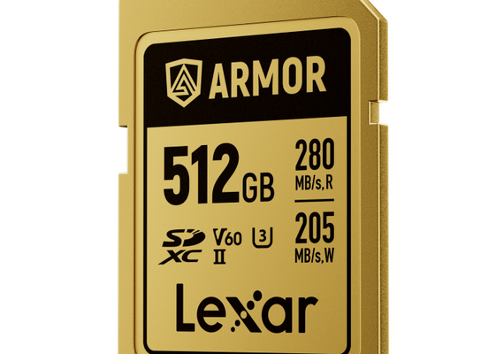 LEXAR SDXC ARMOR GOLD 280Mb/s Classe 10 V60 U3 UHS-II - 512GB