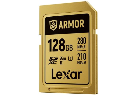 LEXAR SDXC ARMOR GOLD 280Mb/s Classe 10 V60 U3 UHS-II - 128GB