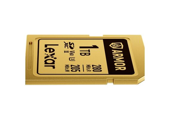 LEXAR SDXC ARMOR GOLD 280Mb/s Classe 10 V60 U3 UHS-II - 1TB