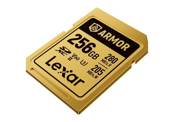 LEXAR SDXC ARMOR GOLD 280Mb/s Classe 10 V60 U3 UHS-II - 256GB