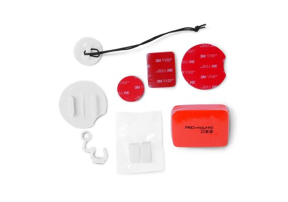 PRO-MOUNTS Kit Fixação para Suporte de Action Cams para Prancha