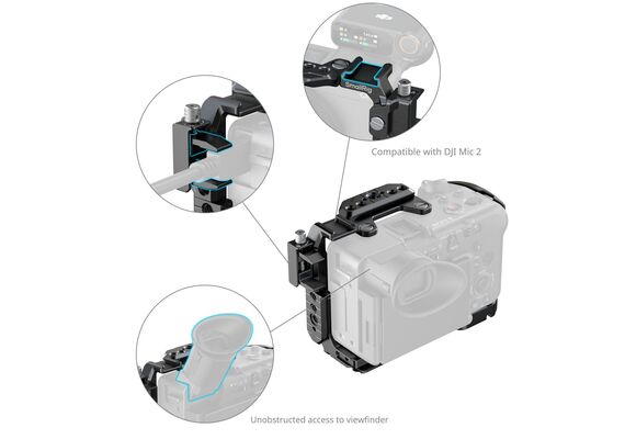 SMALLRIG 5589 Kit Cage e Pegas Lateral e Superior para Sony FX2