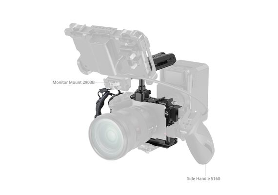 SMALLRIG 5589 Kit Cage e Pegas Lateral e Superior para Sony FX2
