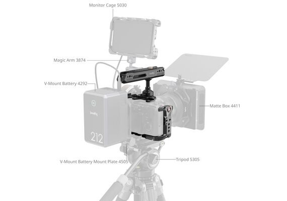SMALLRIG 5589 Kit Cage e Pegas Lateral e Superior para Sony FX2