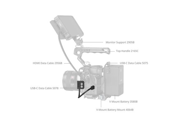SMALLRIG 5078 Cabo de Dados USB-C