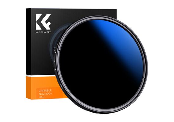 K&F CONCEPT Filtro Densidade Variável ND2-ND2000 NANO-C Series – 55mm