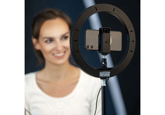 NEWELL Iluminador Anelar LED RL-10A + Tripé