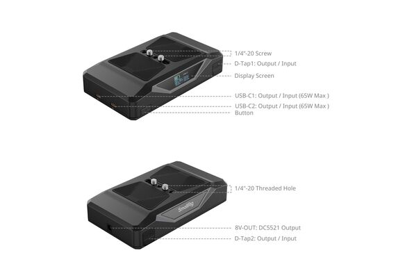 SMALLRIG 5248 Kit de Bateria para Base de Câmera CB75
