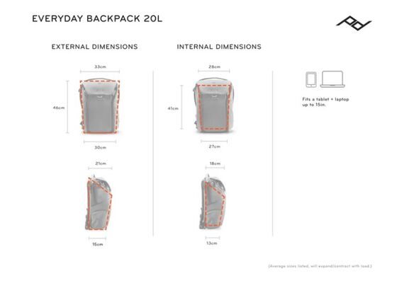 PEAK Design Mochila EVERDAY BACKPACK 20L v2 -Coyote